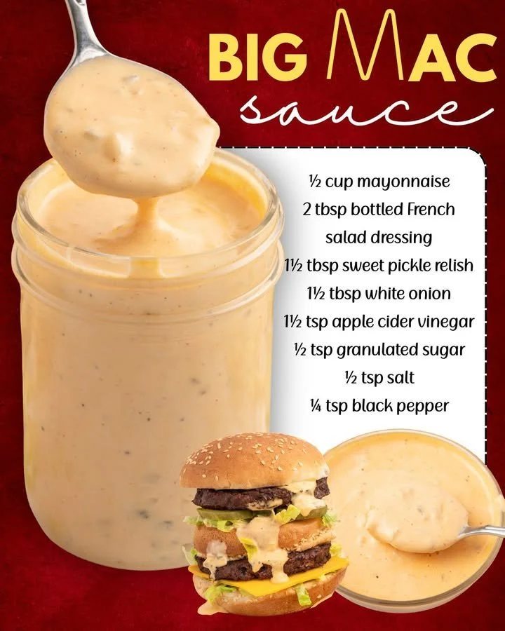 Homemade Big Mac Sauce recipe for delicious burgers and sandwiches